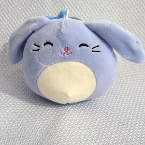 3.5" Clip-on Squishmallow Bunny Rabbit Sebastian